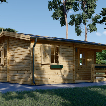 NANTES (44 mm), 6x4.7 m, 24 m² + 3.5 m² Terrace 