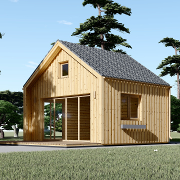 SARA With Loft (44 mm + Cladding), 20 m² 